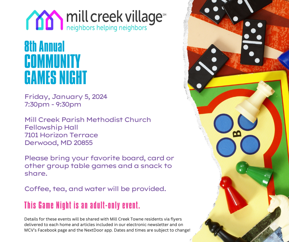 Mill Creek Village 8th Annual Community Games Night