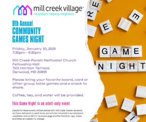 Mill Creek Village 9th Annual Community Games Night